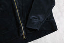 “JORDAN” black velour track  jacket