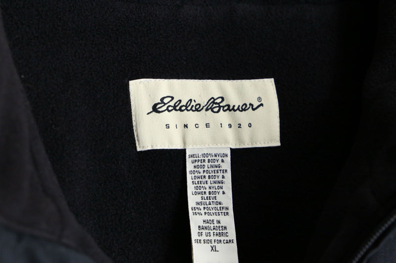 “Eddie Bauer” black nylon zip  jacket