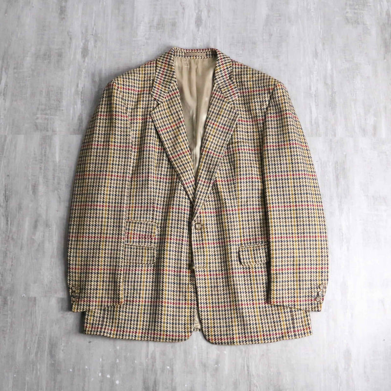 “BOSS” houndstooth over pen 2B tailored jacket