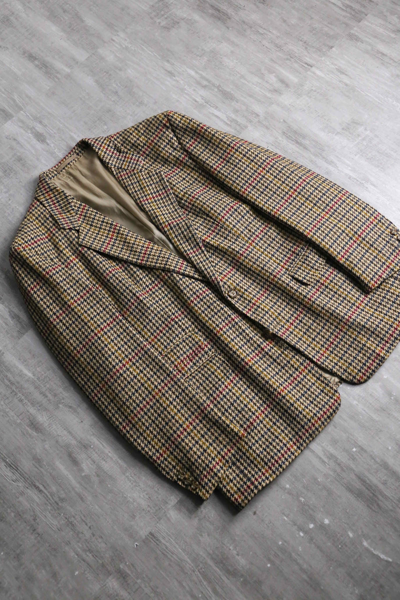 “BOSS” houndstooth over pen 2B tailored jacket