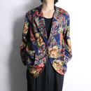 ornamental floral easy tailored jacket