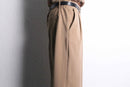 light brown poly rayon wide easy slacks