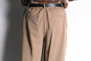 light brown poly rayon wide easy slacks
