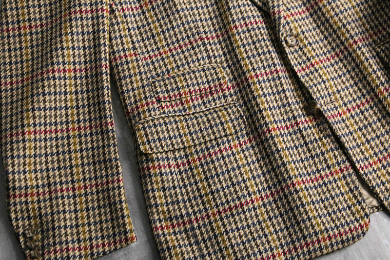 “BOSS” houndstooth over pen 2B tailored jacket