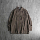 2000s elbow patch herringbone shirt