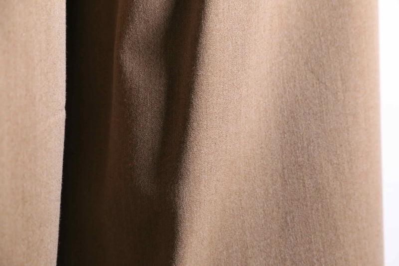 light brown poly rayon wide easy slacks