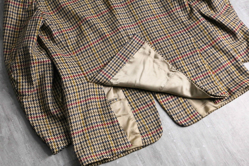 “BOSS” houndstooth over pen 2B tailored jacket