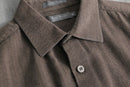 2000s elbow patch herringbone shirt