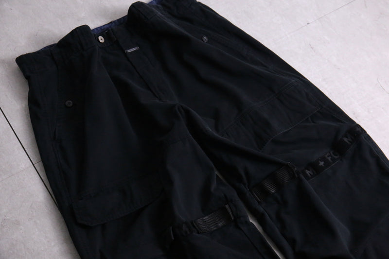 1990s GIRBAUD chino shuttle pants "Black"