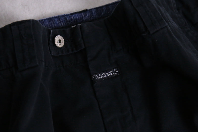 1990s GIRBAUD chino shuttle pants "Black"