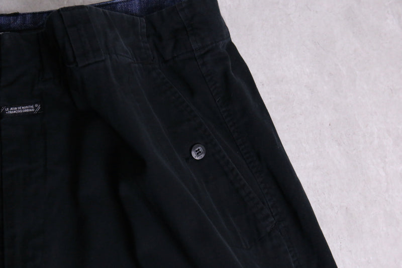 1990s GIRBAUD chino shuttle pants "Black"