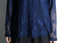 botanical mix lace L/S shirt