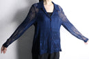 botanical mix lace L/S shirt