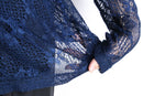 botanical mix lace L/S shirt