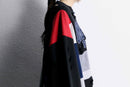 "Re:make" destroy&patchwork dolman sleeve sweat