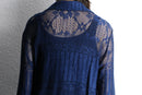 botanical mix lace L/S shirt