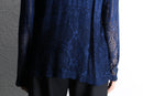 botanical mix lace L/S shirt