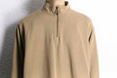 ”L.L.Bean” beige color half zip hi neck sweat
