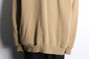 ”L.L.Bean” beige color half zip hi neck sweat