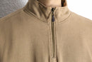 ”L.L.Bean” beige color half zip hi neck sweat