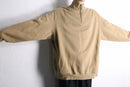 ”L.L.Bean” beige color half zip hi neck sweat