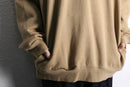”L.L.Bean” beige color half zip hi neck sweat