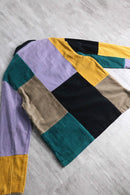 mulch pattern corduroy zip jacket