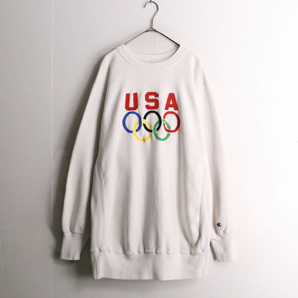 90s "Champion reverse weave" olympic design sweat