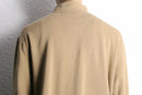 ”L.L.Bean” beige color half zip hi neck sweat