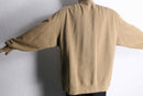 ”L.L.Bean” beige color half zip hi neck sweat