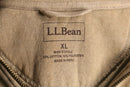 ”L.L.Bean” beige color half zip hi neck sweat