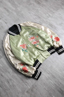 double-face silk souvenir jacket