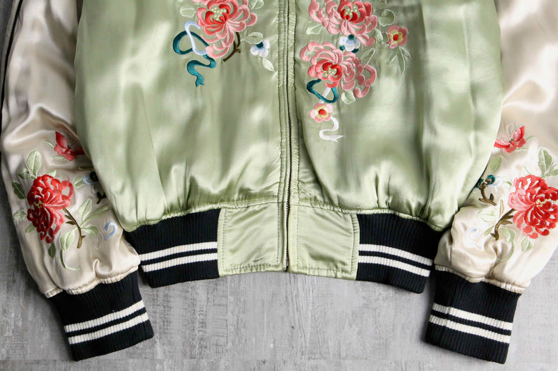 double-face silk souvenir jacket