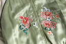 double-face silk souvenir jacket
