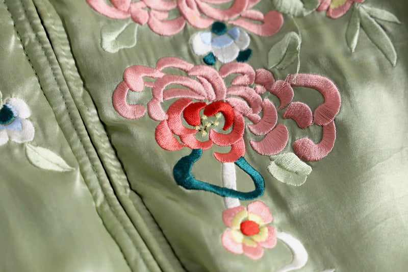 double-face silk souvenir jacket