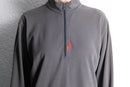 spider embroidered half-zip pullover