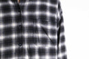 monotone shadow check flannel shirt