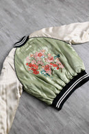 double-face silk souvenir jacket