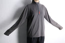 spider embroidered half-zip pullover
