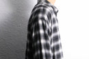 monotone shadow check flannel shirt