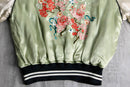 double-face silk souvenir jacket