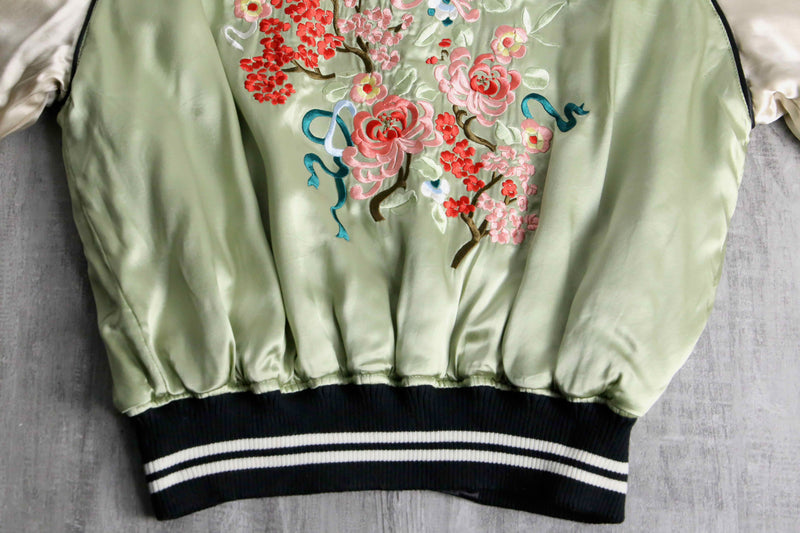 double-face silk souvenir jacket