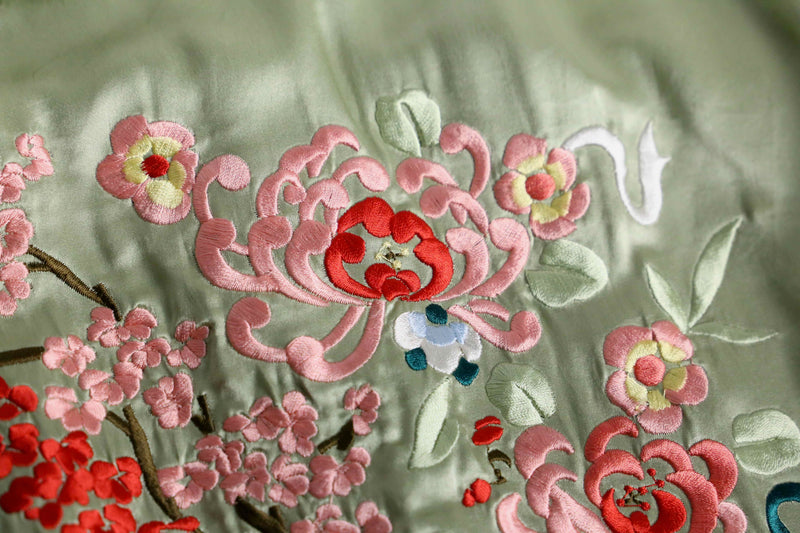 double-face silk souvenir jacket