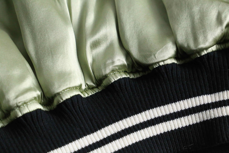 double-face silk souvenir jacket