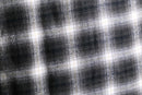 monotone shadow check flannel shirt