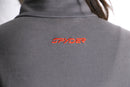 spider embroidered half-zip pullover