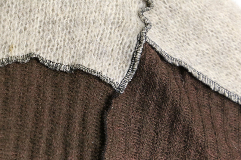 "Re:make" brown tone loose knit