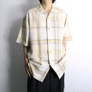 ivory check loose s/s shirt