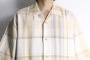 ivory check loose s/s shirt