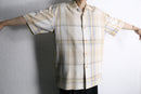 ivory check loose s/s shirt